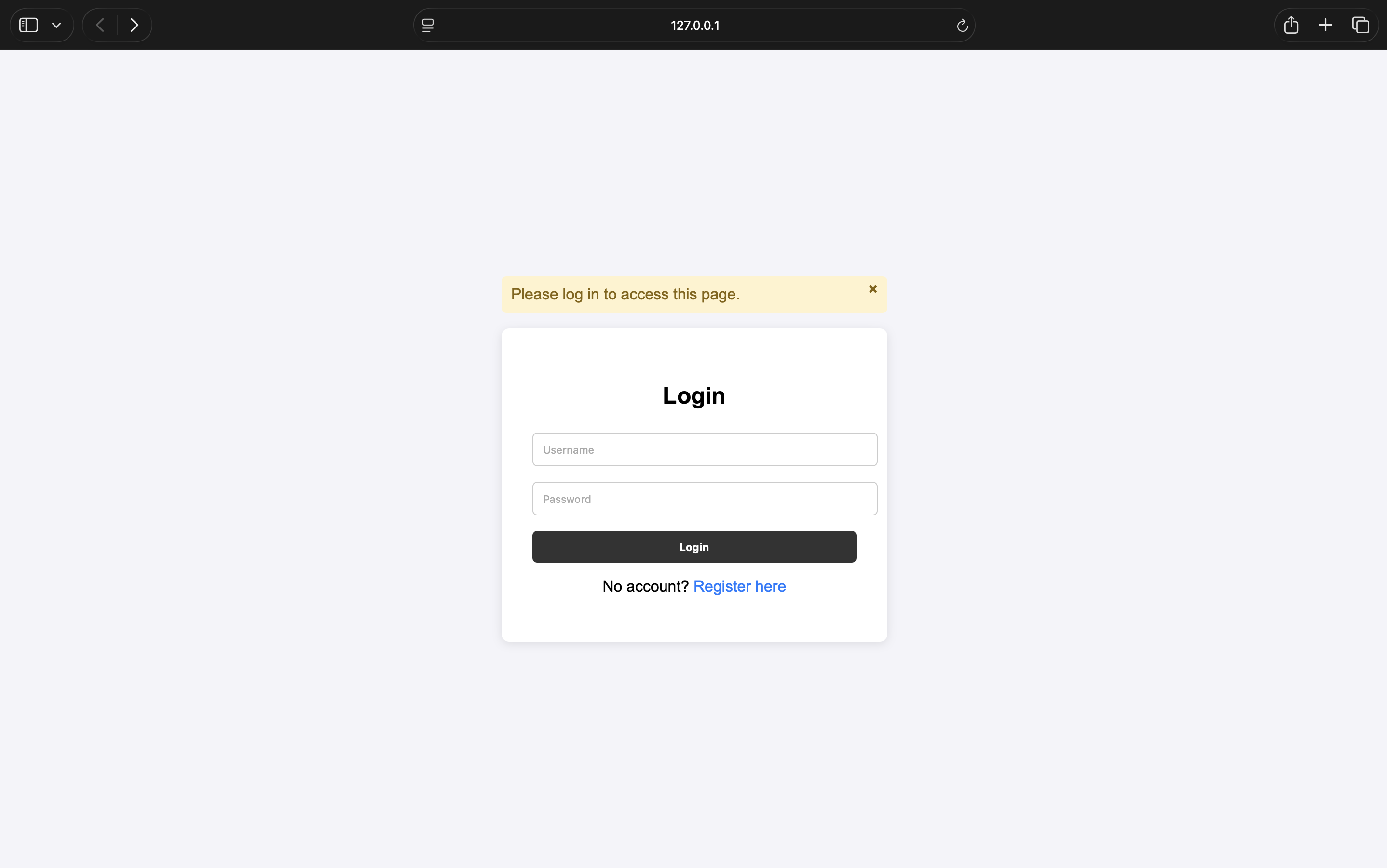 Login Page
